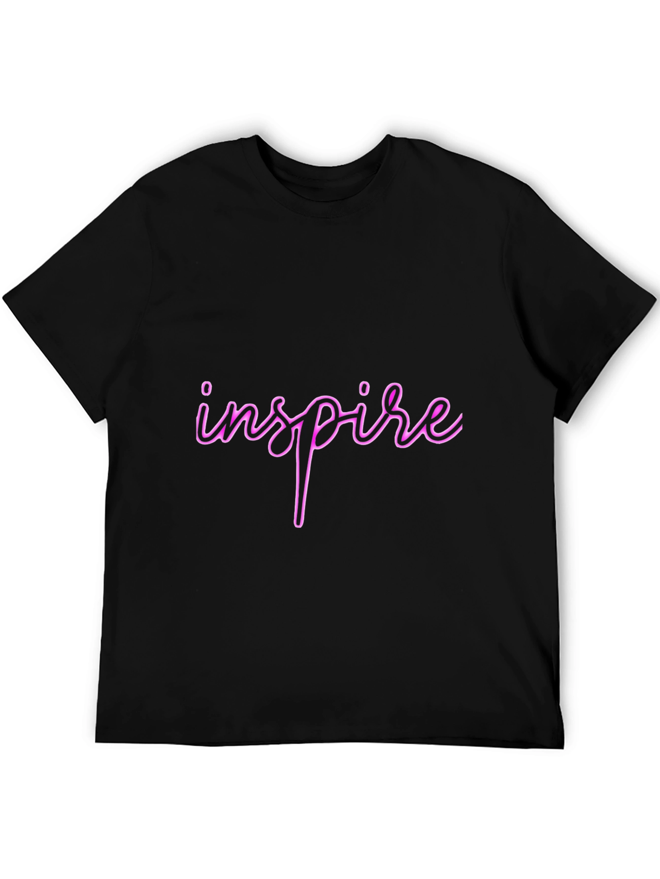 Inspire Black T-Shirt - Stylish & Comfortable