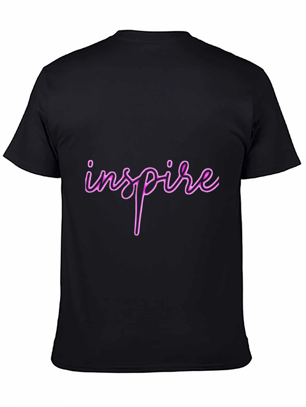 Inspire Black T-Shirt - Stylish & Comfortable