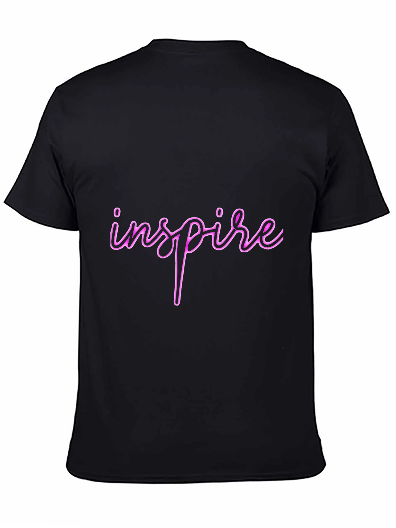 Inspire Black T-Shirt - Stylish & Comfortable