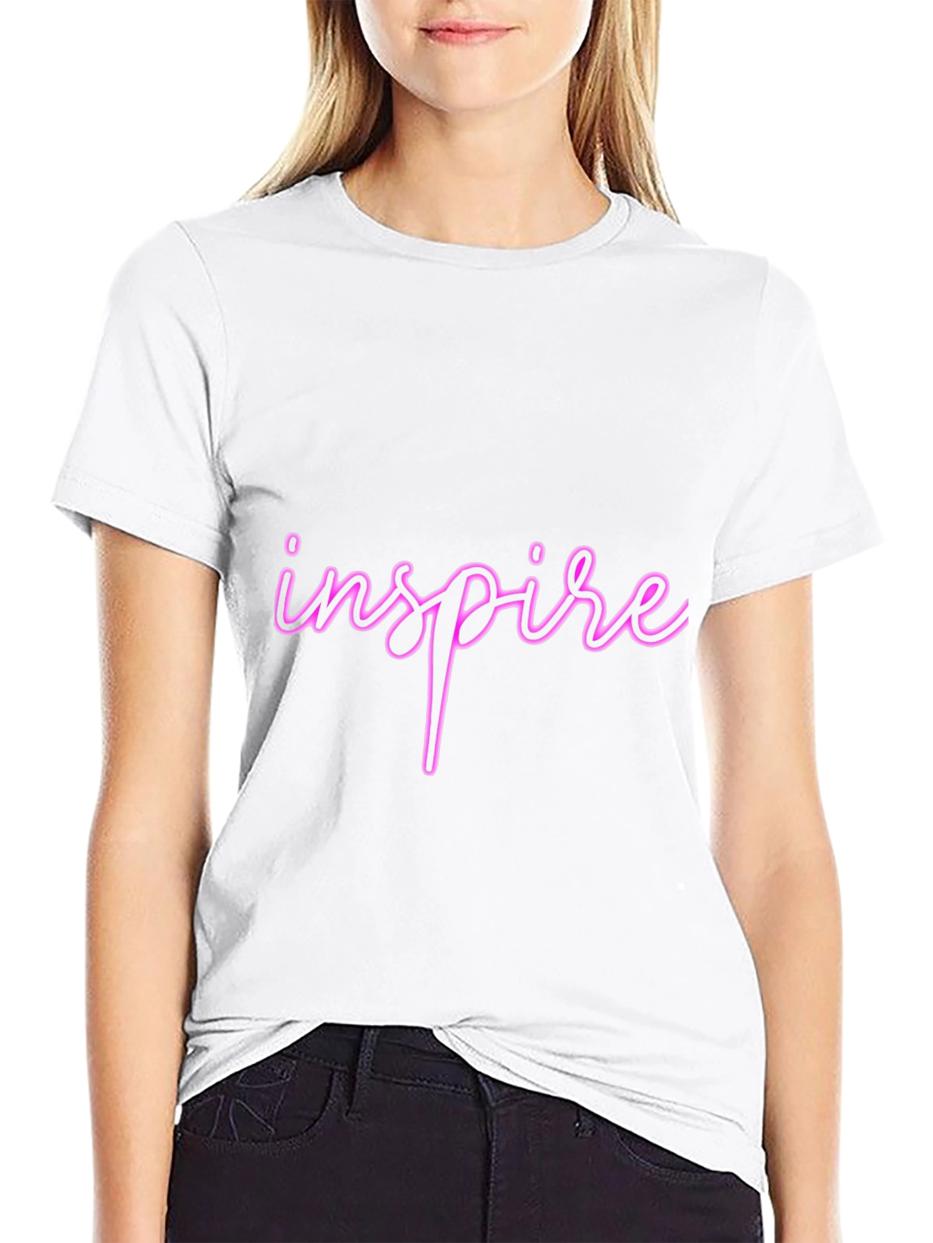Inspire Black T-Shirt - Stylish & Comfortable