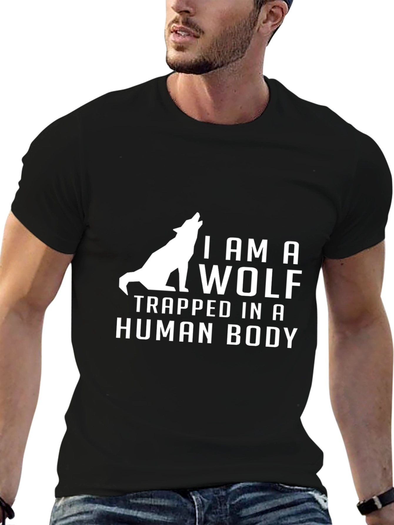Wolf in Human Body Graphic Tee