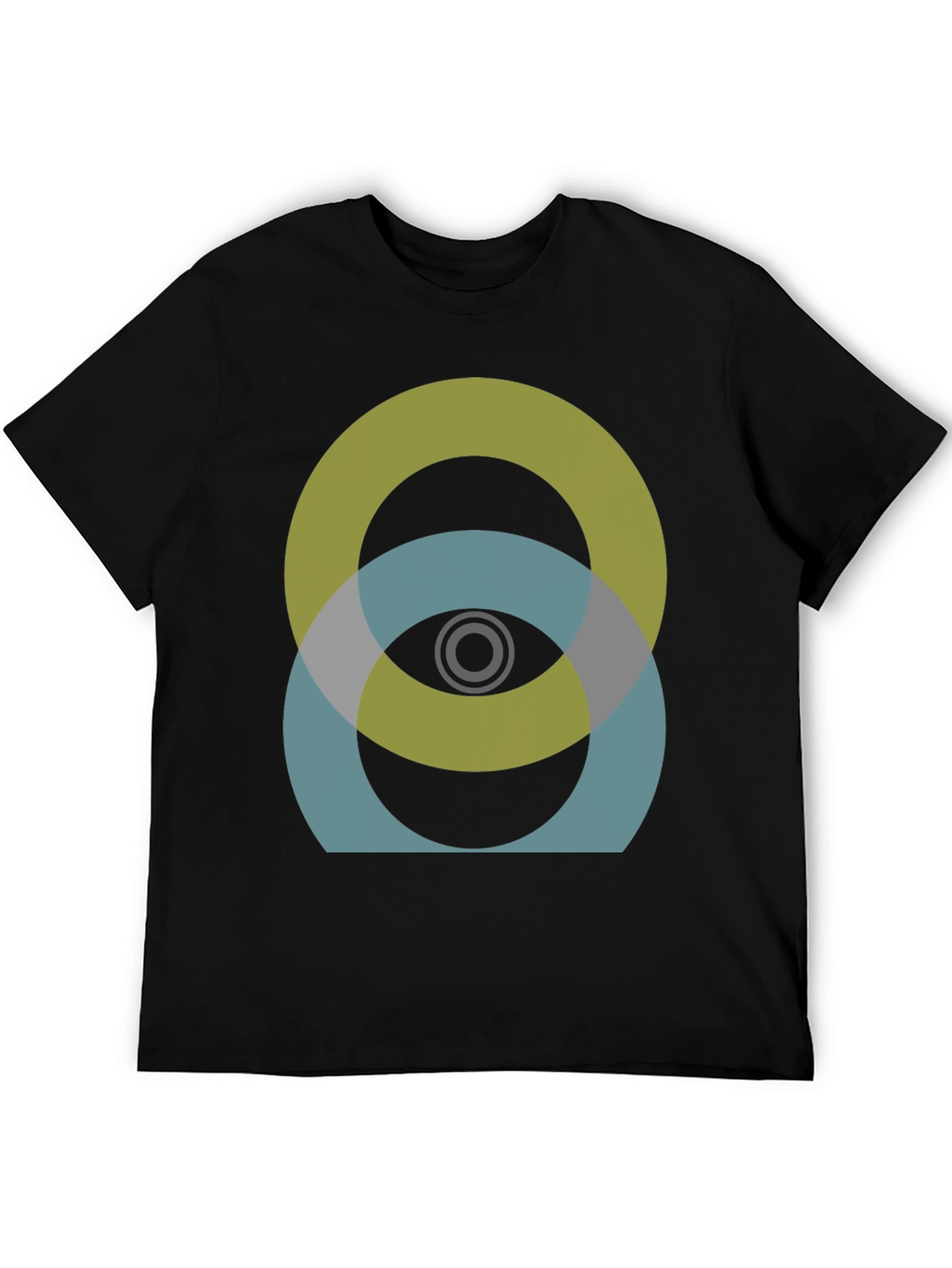 Abstract Circles Graphic Tee - Modern Design
