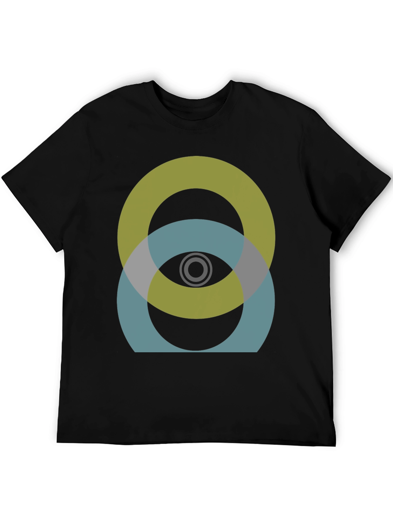 Abstract Circles Graphic Tee - Modern Design