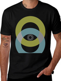Abstract Circles Graphic Tee - Modern Design