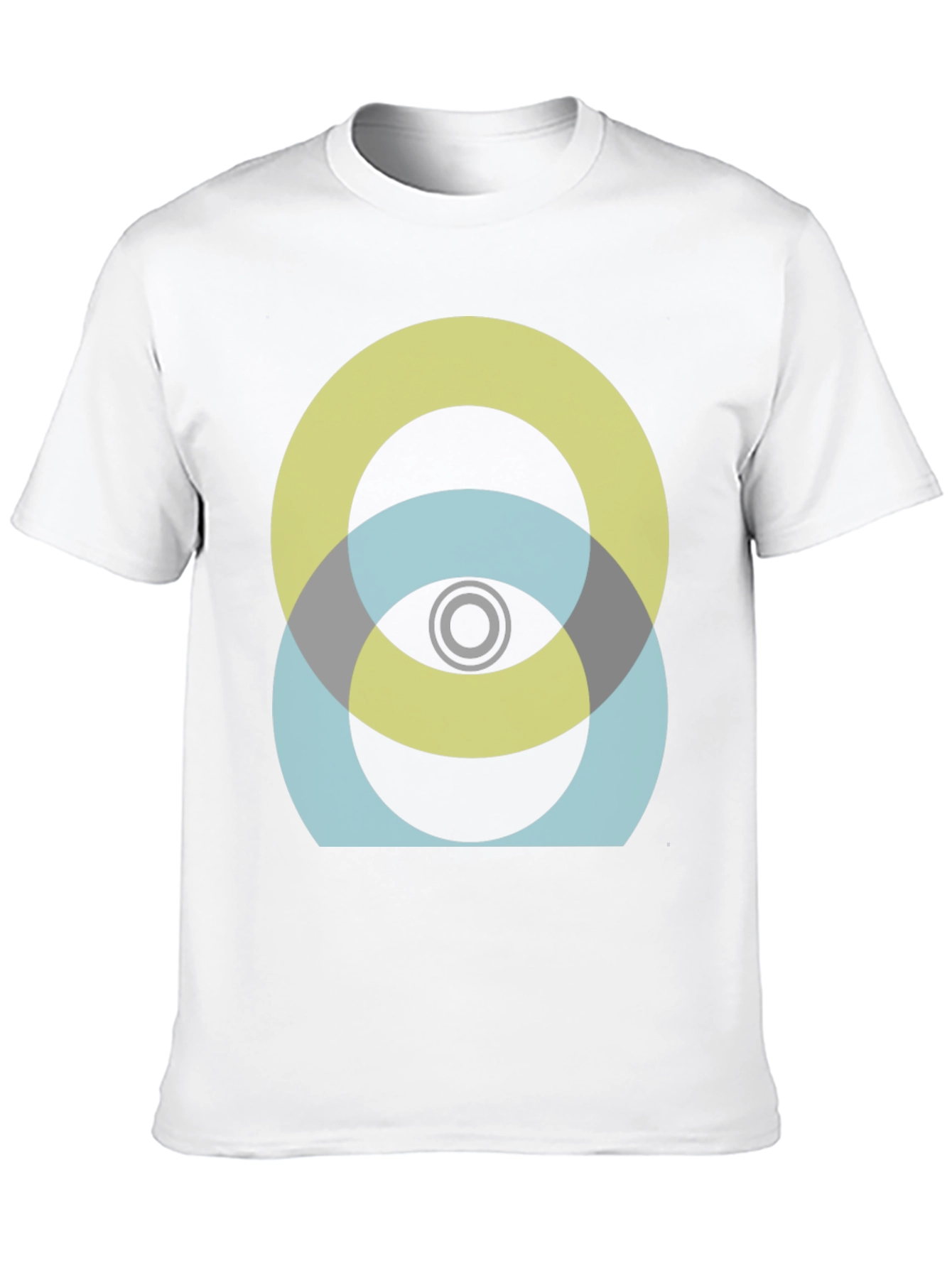 Abstract Circles Graphic Tee - Modern Design