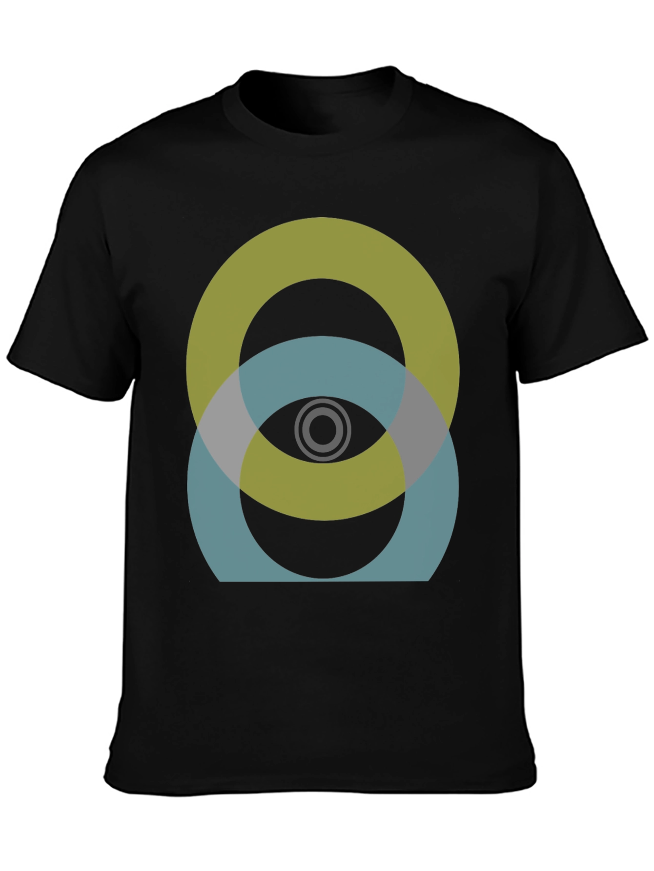 Abstract Circles Graphic Tee - Modern Design