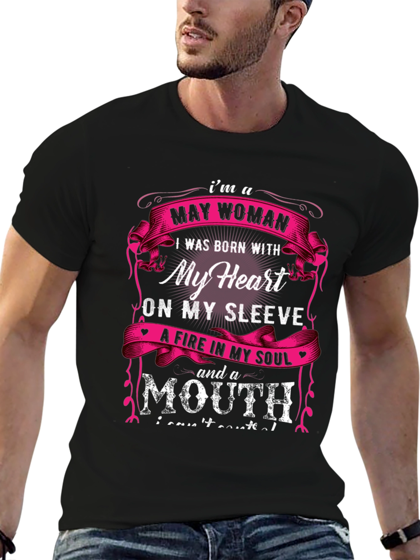May Woman T-Shirt - Heart on Sleeve