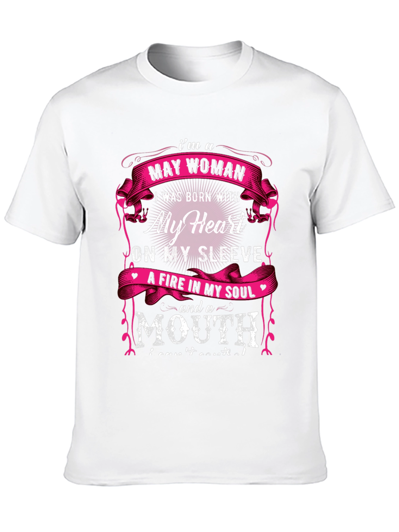 May Woman T-Shirt - Heart on Sleeve