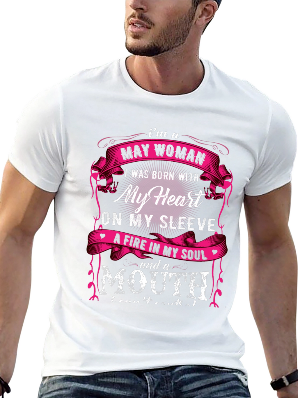 May Woman T-Shirt - Heart on Sleeve