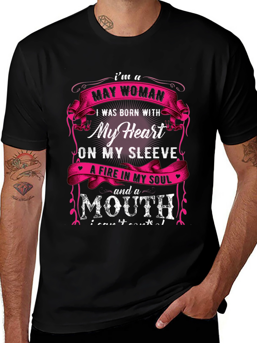 May Woman T-Shirt - Heart on Sleeve