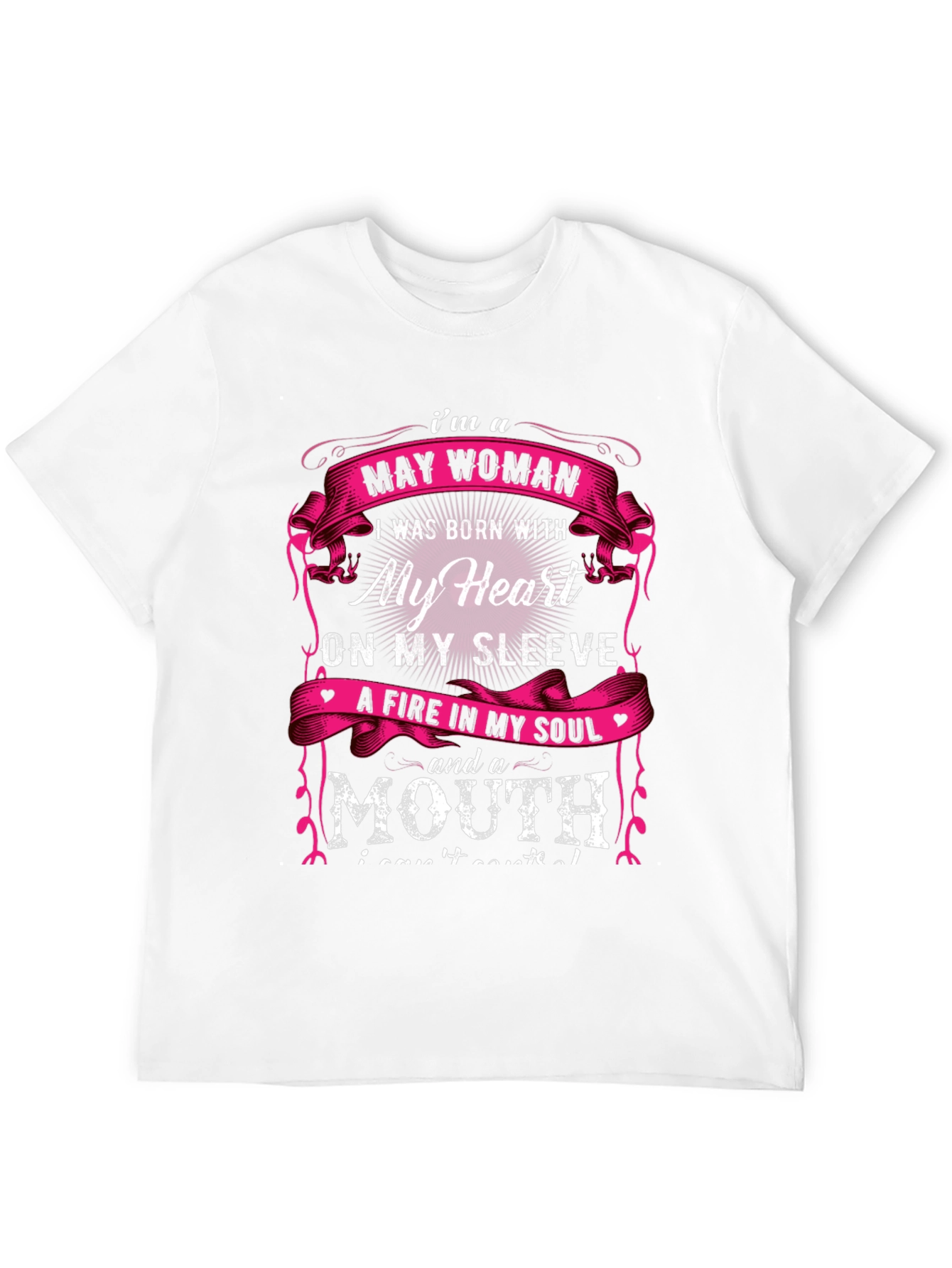 May Woman T-Shirt - Heart on Sleeve
