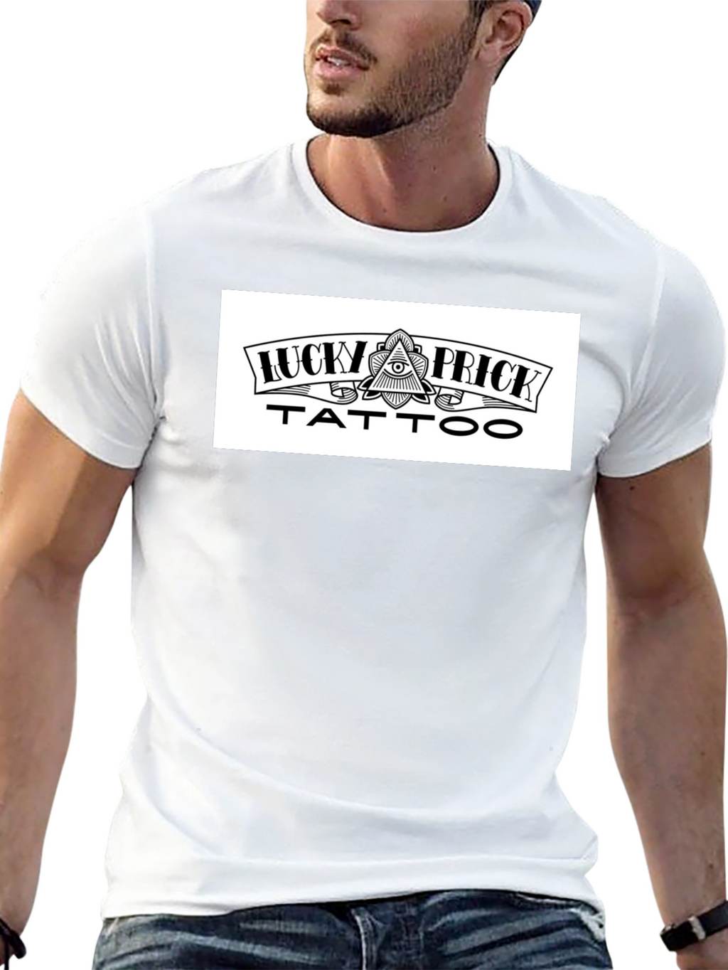 Lucky Prick Tattoo Graphic T-Shirt