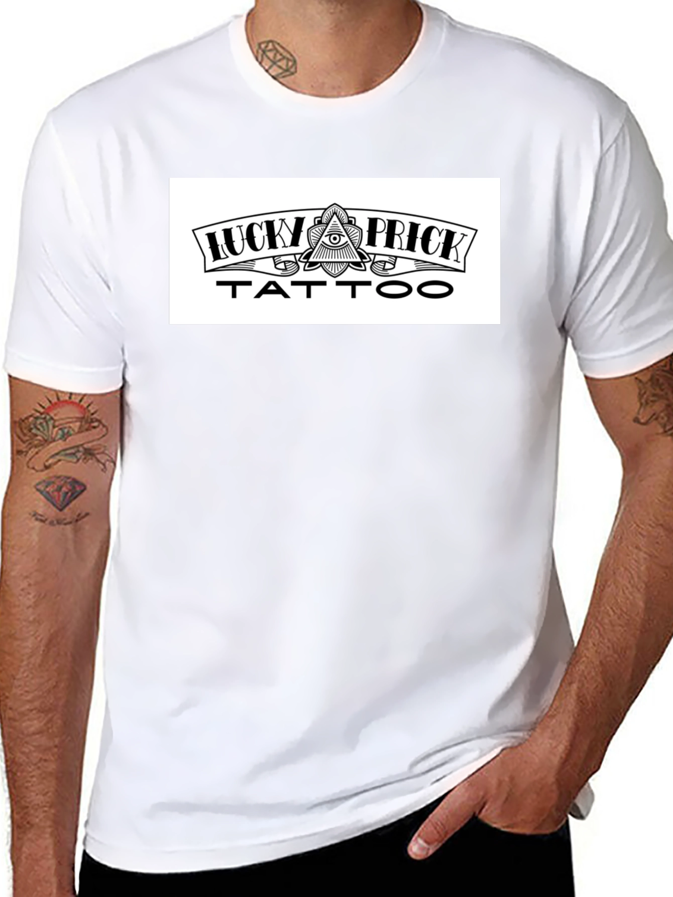 Lucky Prick Tattoo Graphic T-Shirt