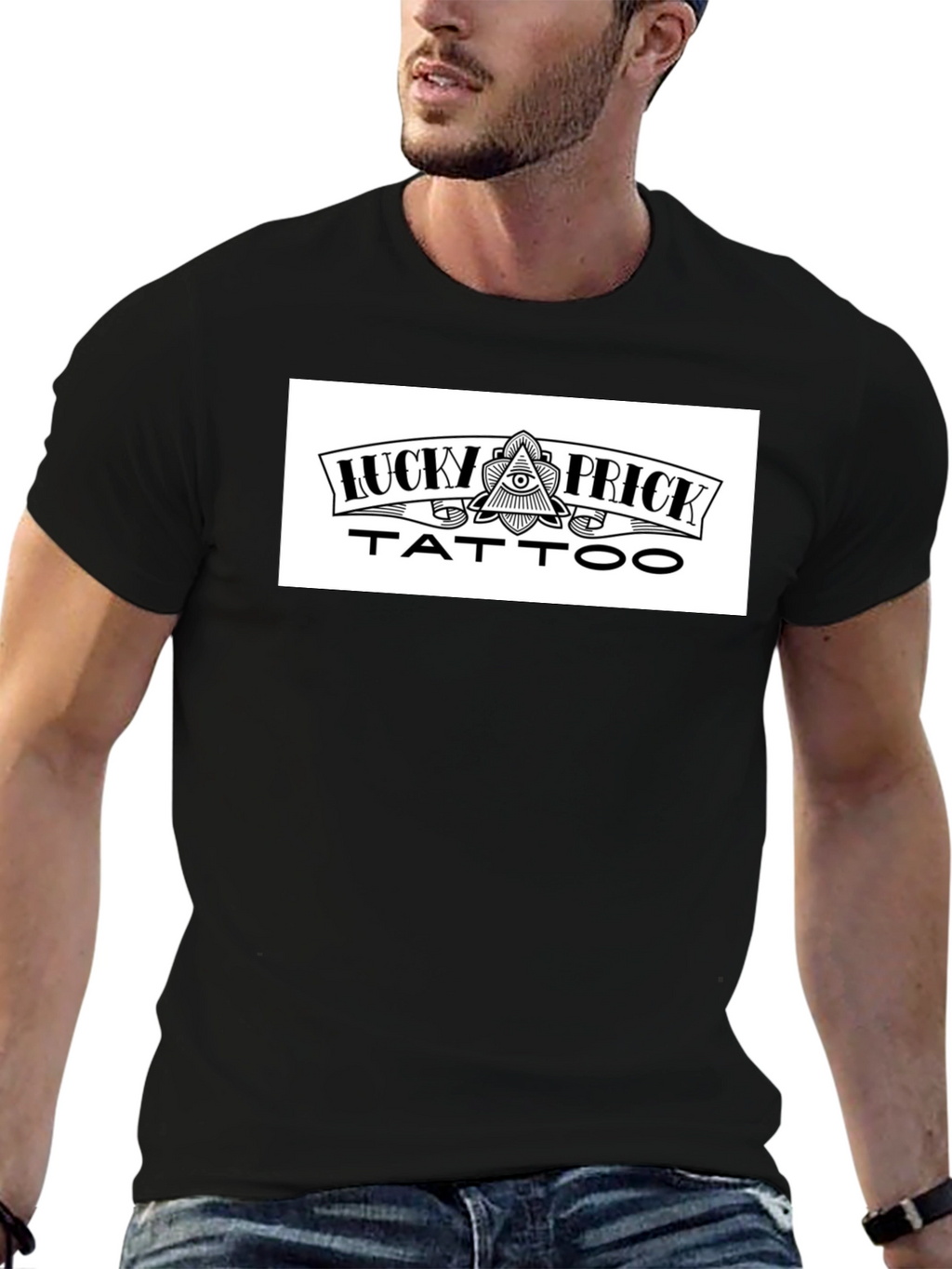 Lucky Prick Tattoo Graphic T-Shirt