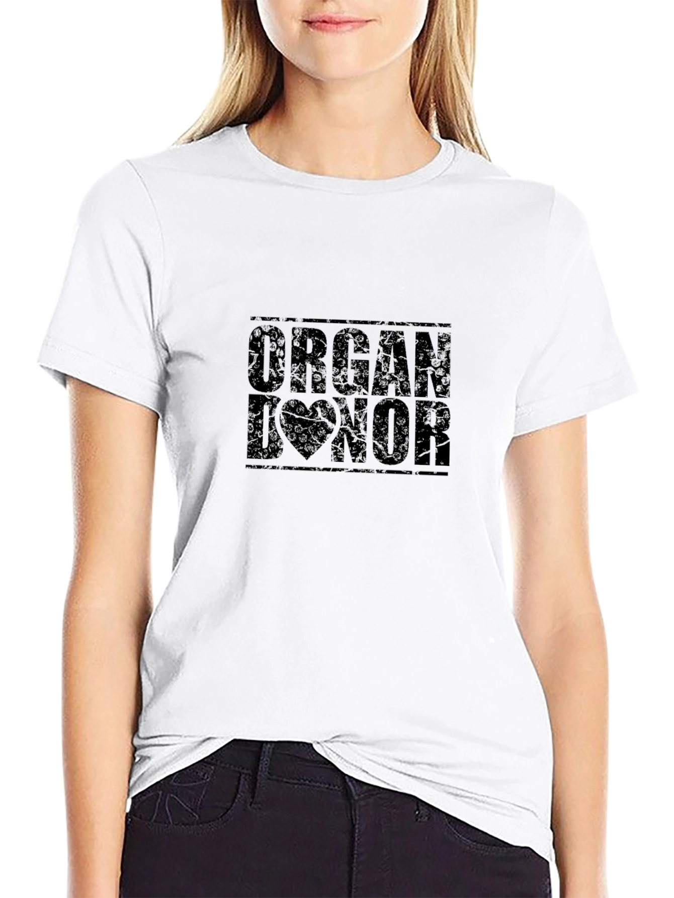 Organ Donor Graphic T-Shirt - Black