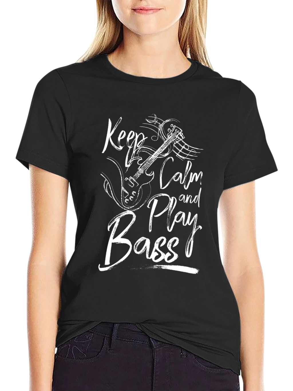 Keep Calm and Play Bass Graphic Tee