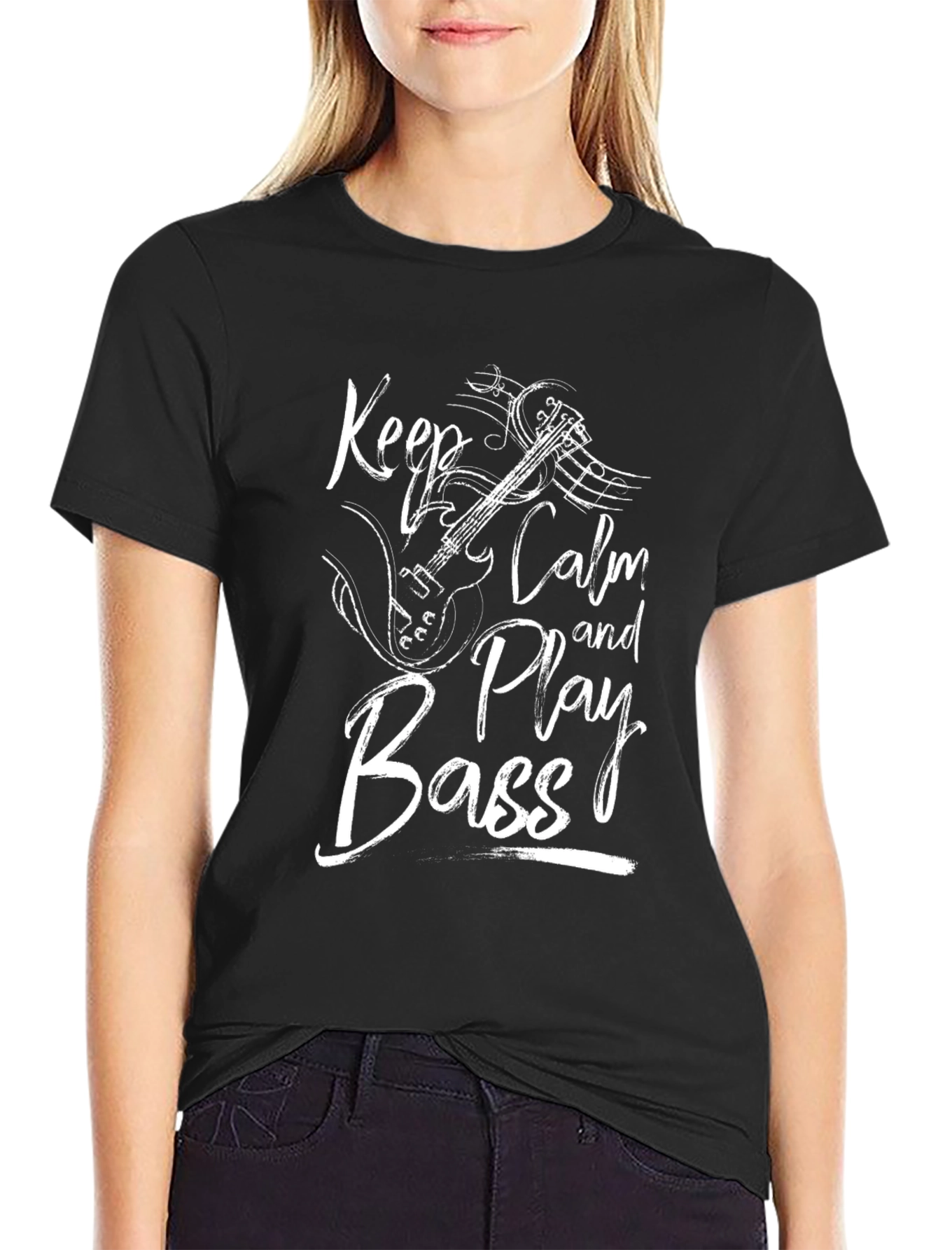 Keep Calm and Play Bass Graphic Tee