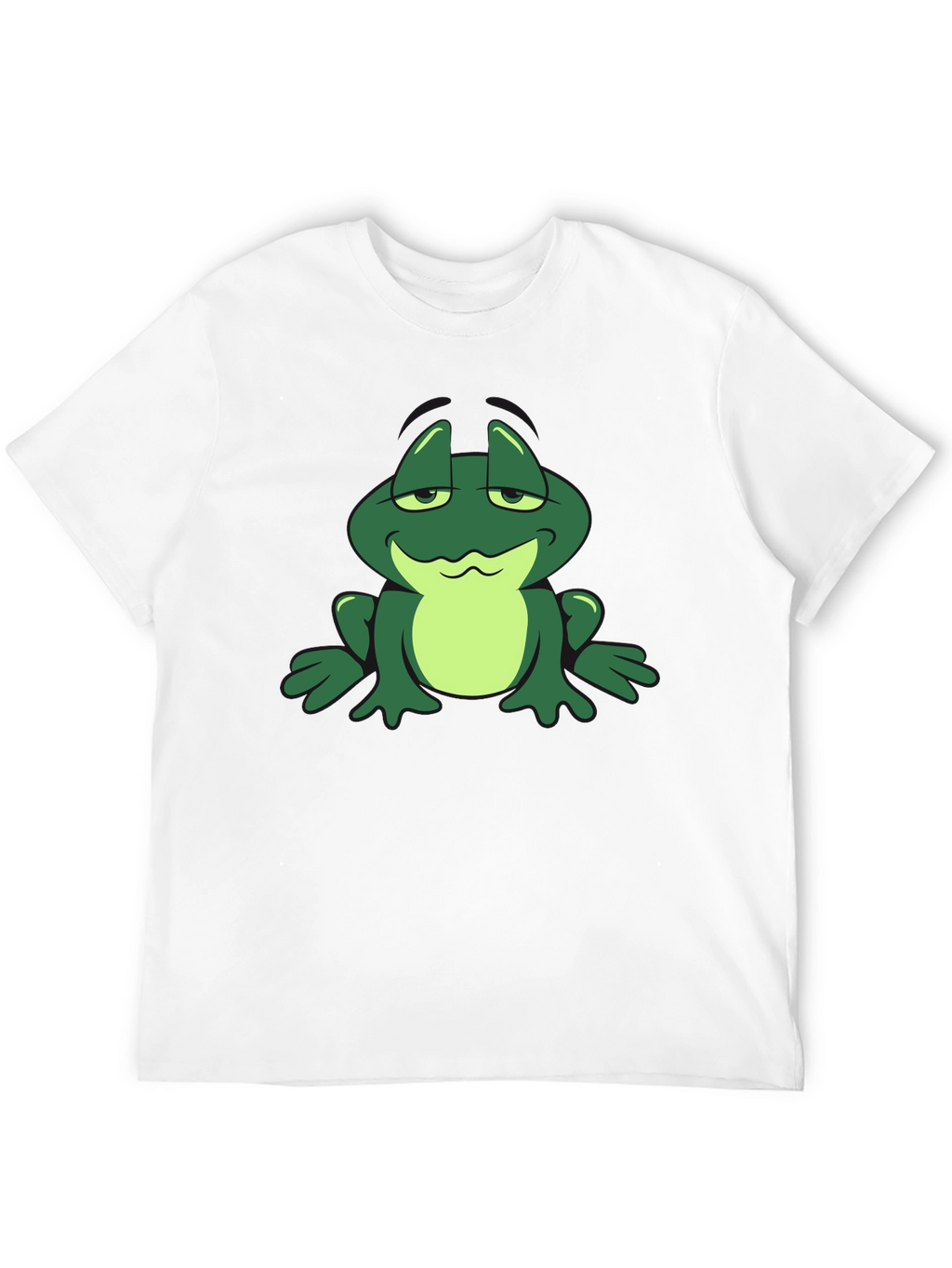 Cartoon Frog Graphic T-Shirt - Cool Casual Tee
