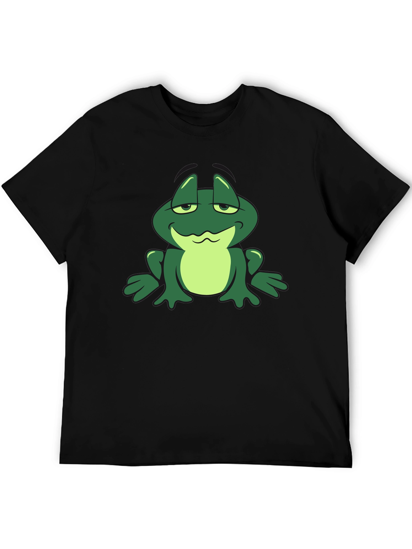 Cartoon Frog Graphic T-Shirt - Cool Casual Tee