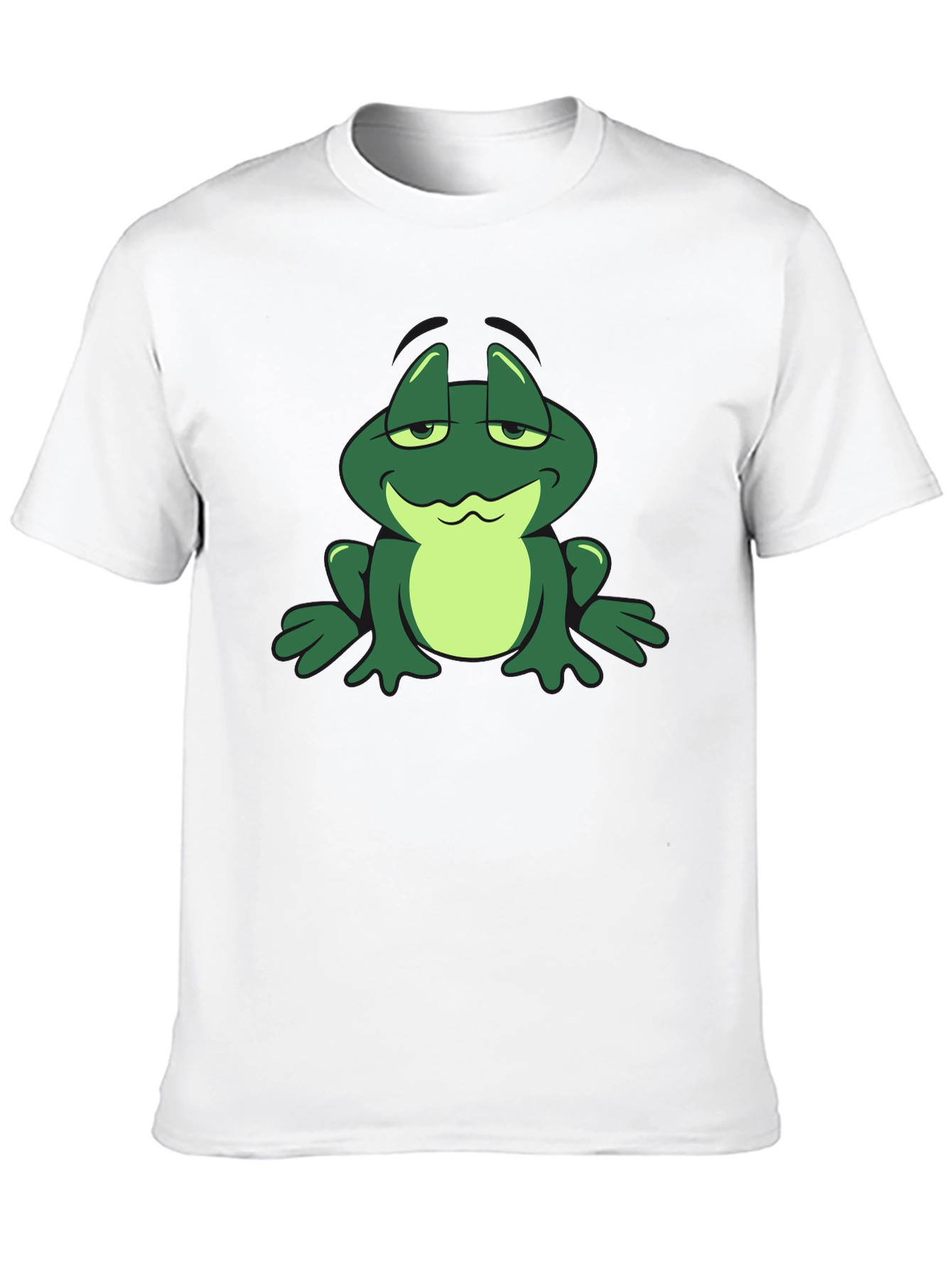 Cartoon Frog Graphic T-Shirt - Cool Casual Tee