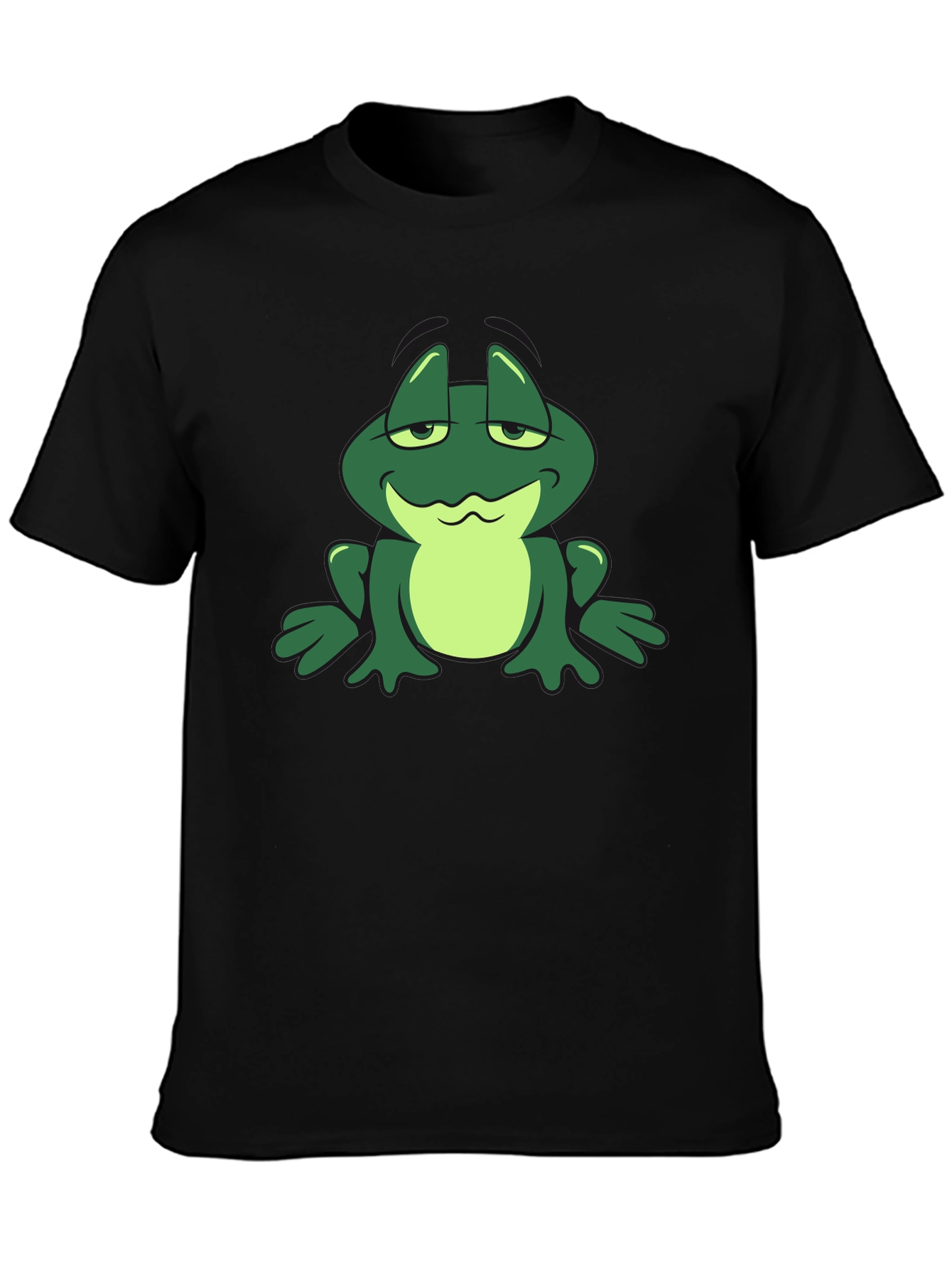 Cartoon Frog Graphic T-Shirt - Cool Casual Tee
