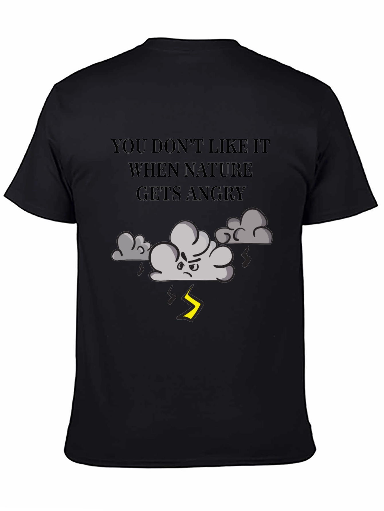 Natures Fury T-Shirt - Angry Cloud Design