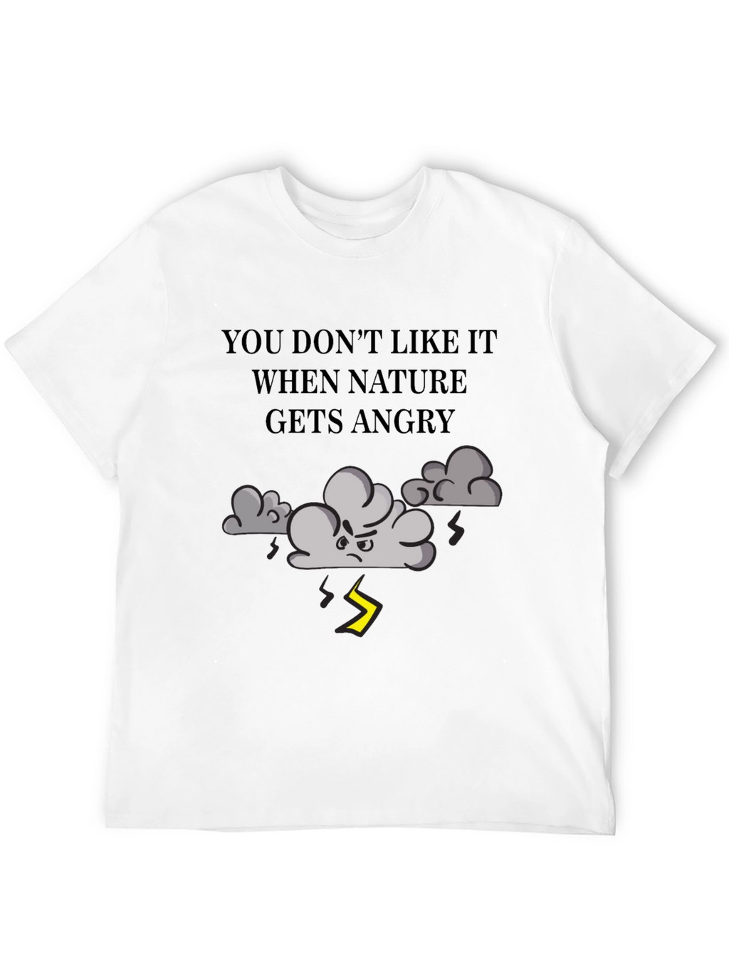 Natures Fury T-Shirt - Angry Cloud Design