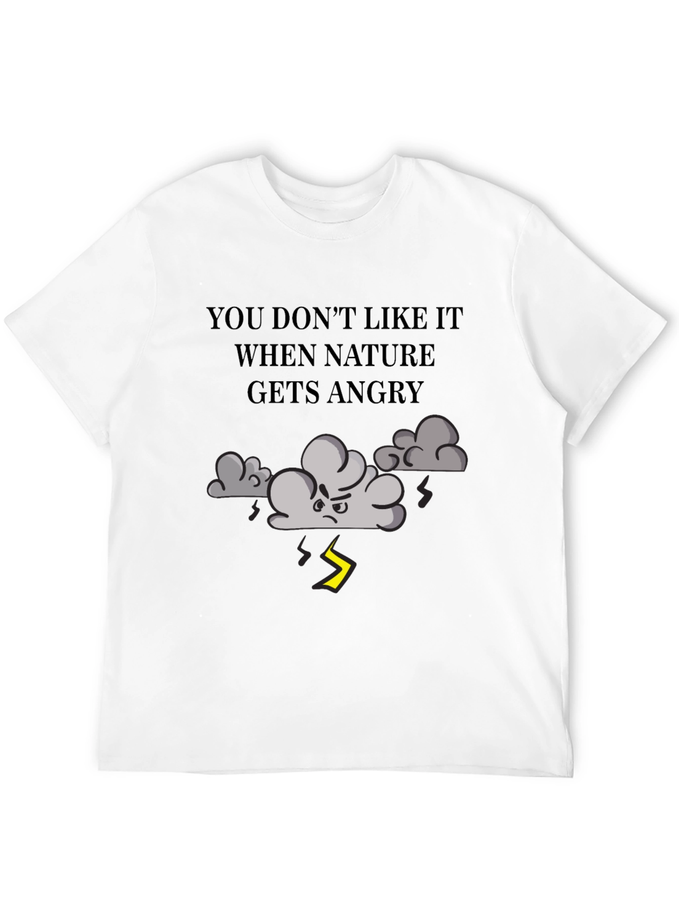 Natures Fury T-Shirt - Angry Cloud Design