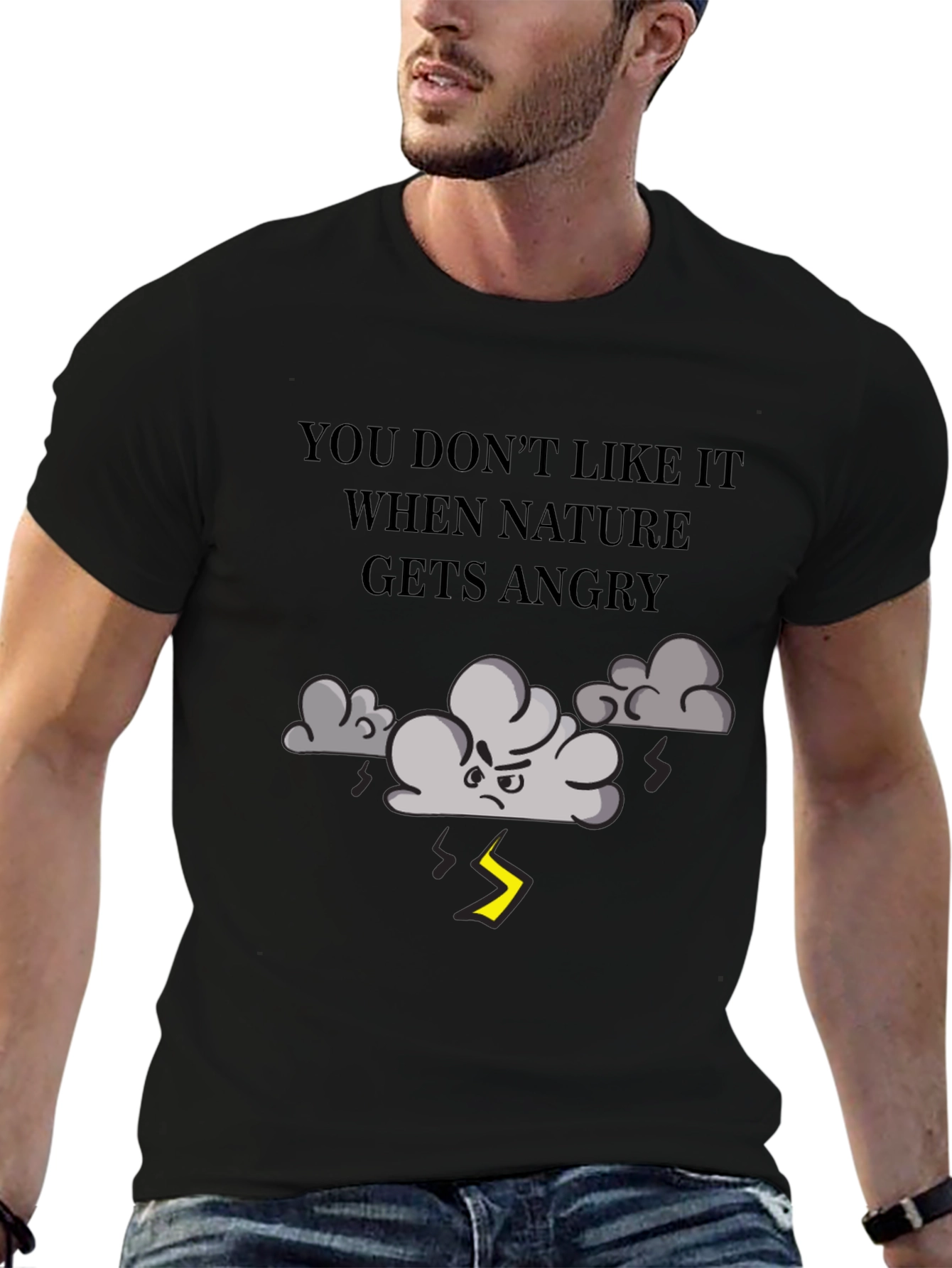 Natures Fury T-Shirt - Angry Cloud Design