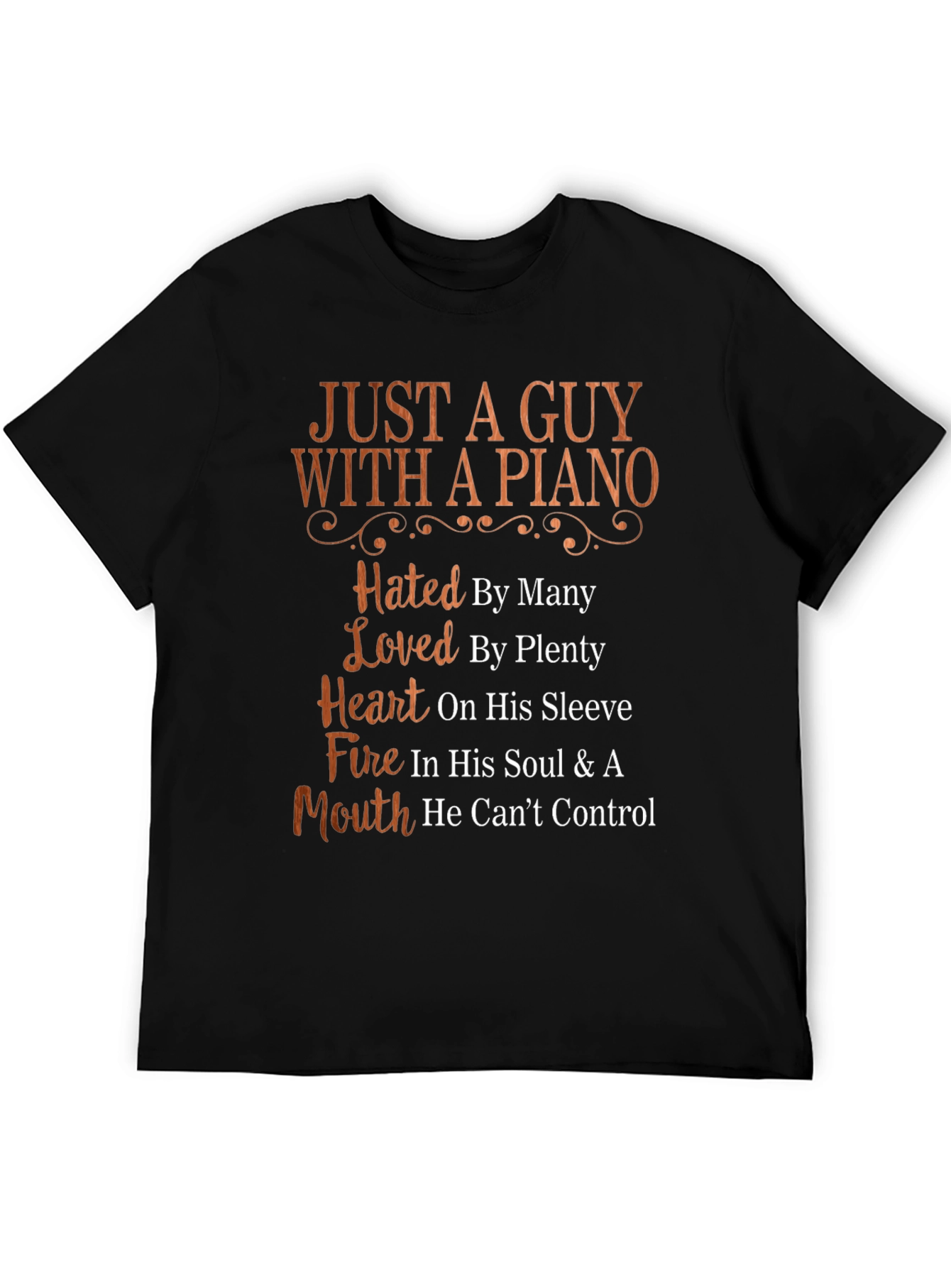 Just A Guy With A Piano Graphic T-Shirt
