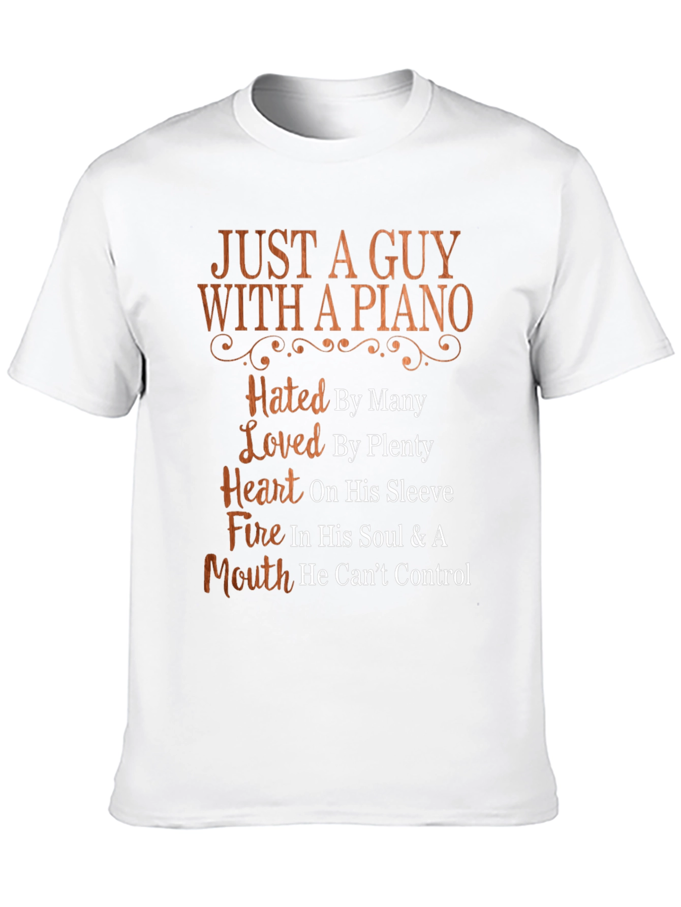 Just A Guy With A Piano Graphic T-Shirt