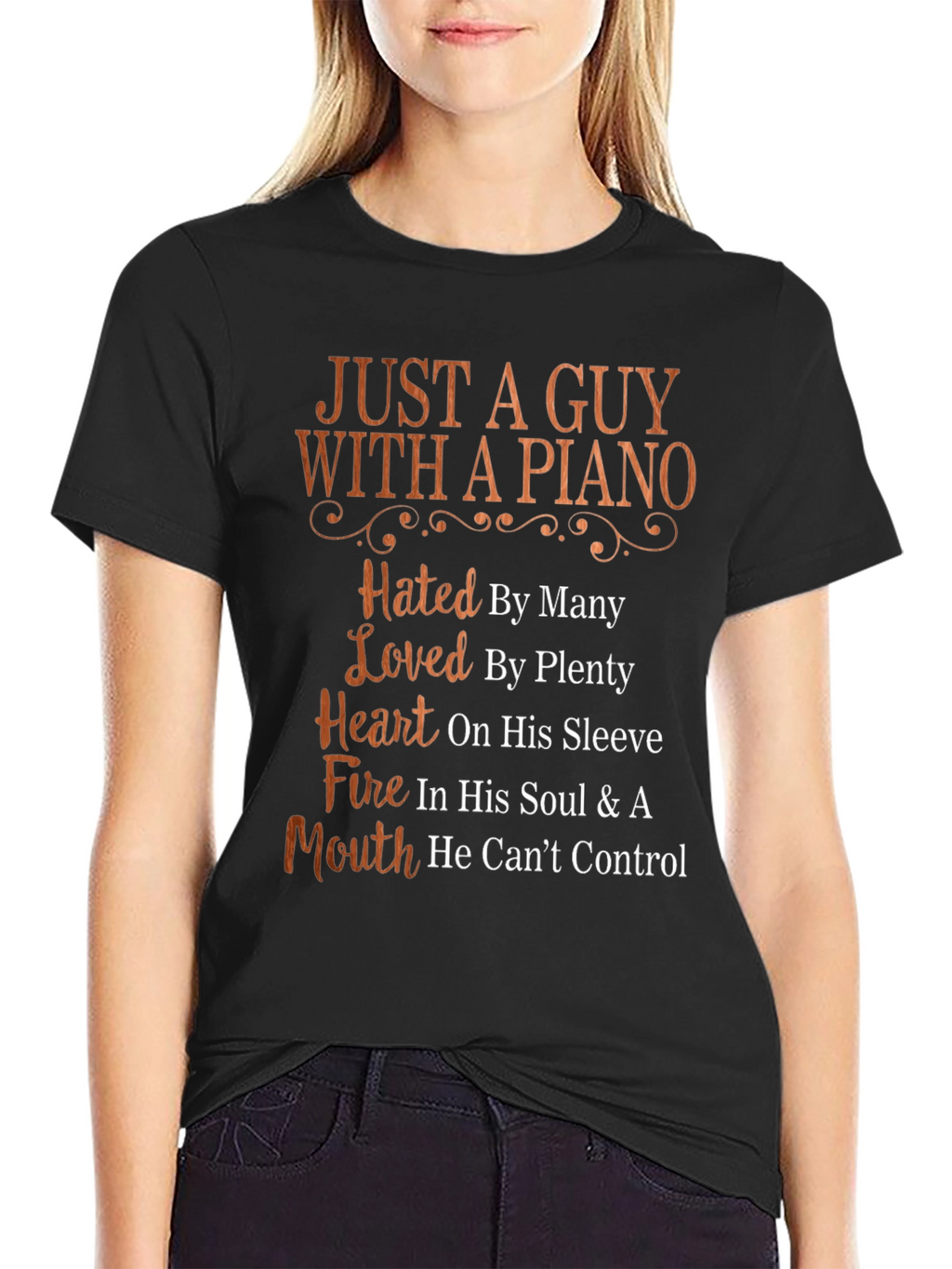 Just A Guy With A Piano Graphic T-Shirt