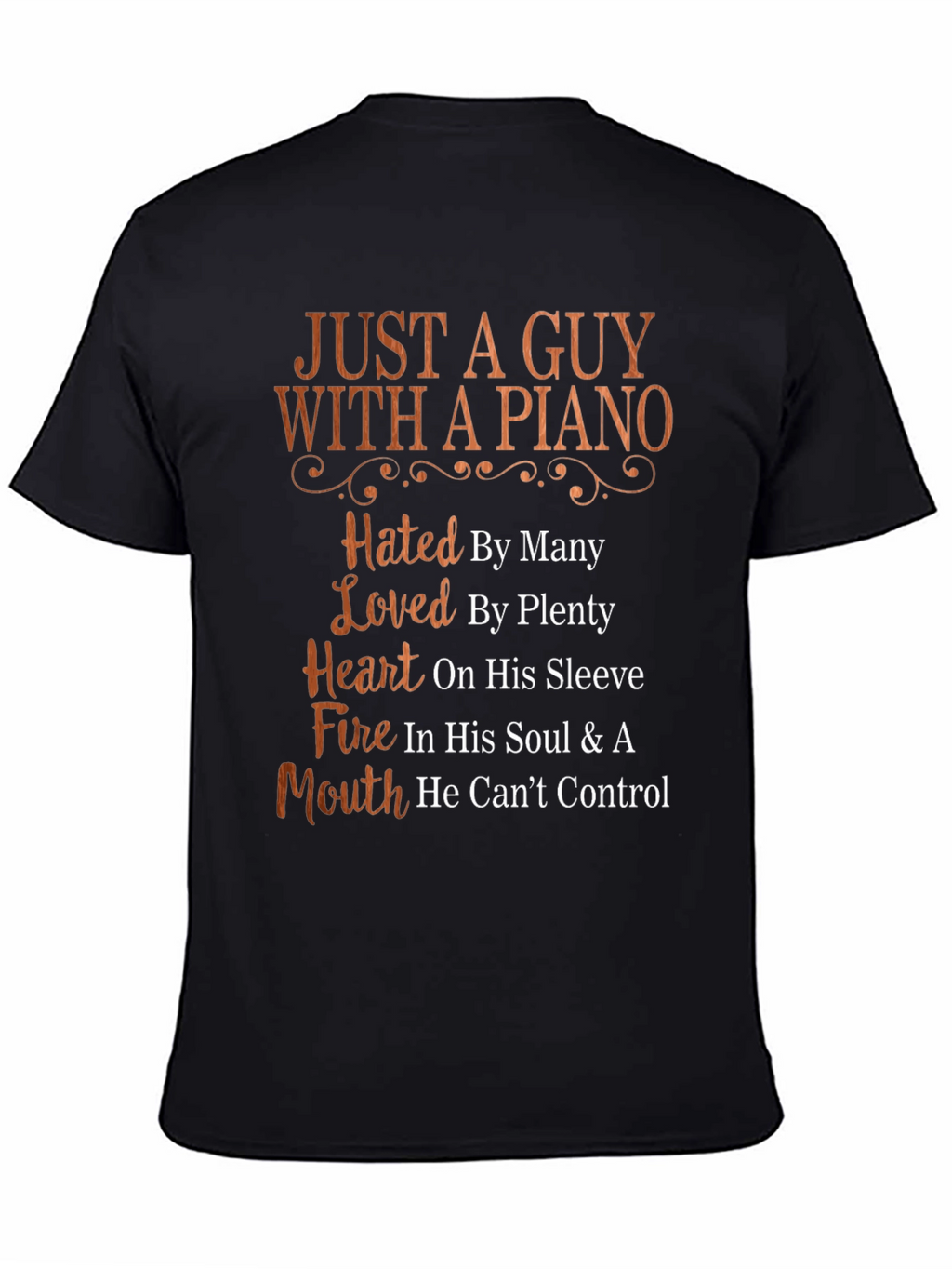 Just A Guy With A Piano Graphic T-Shirt