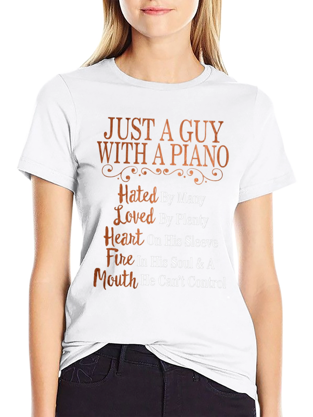 Just A Guy With A Piano Graphic T-Shirt