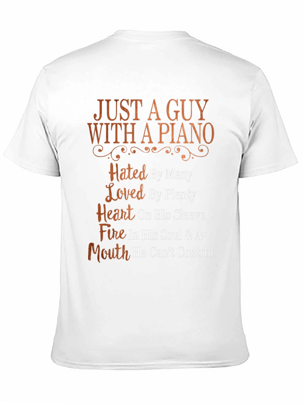 Just A Guy With A Piano Graphic T-Shirt