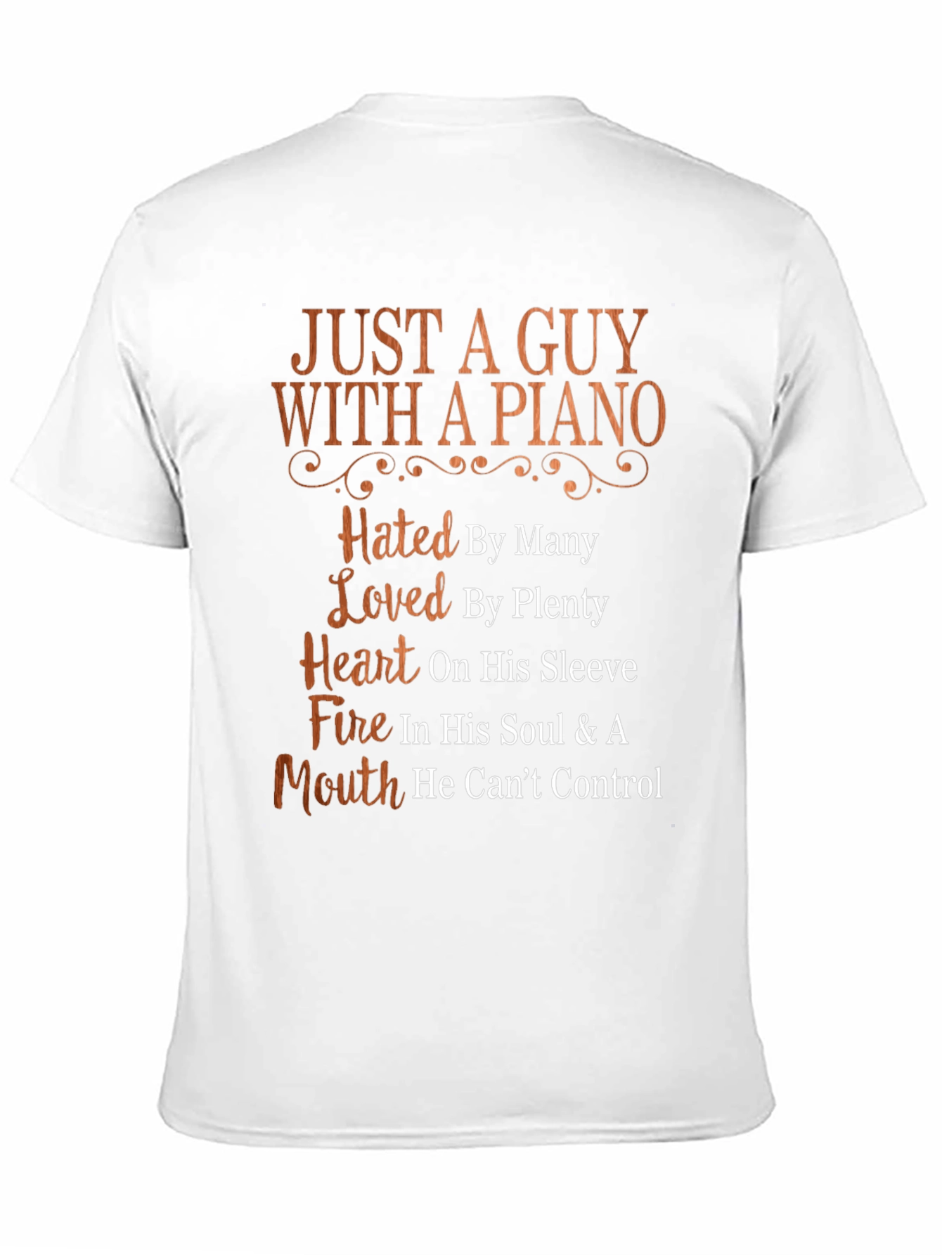 Just A Guy With A Piano Graphic T-Shirt