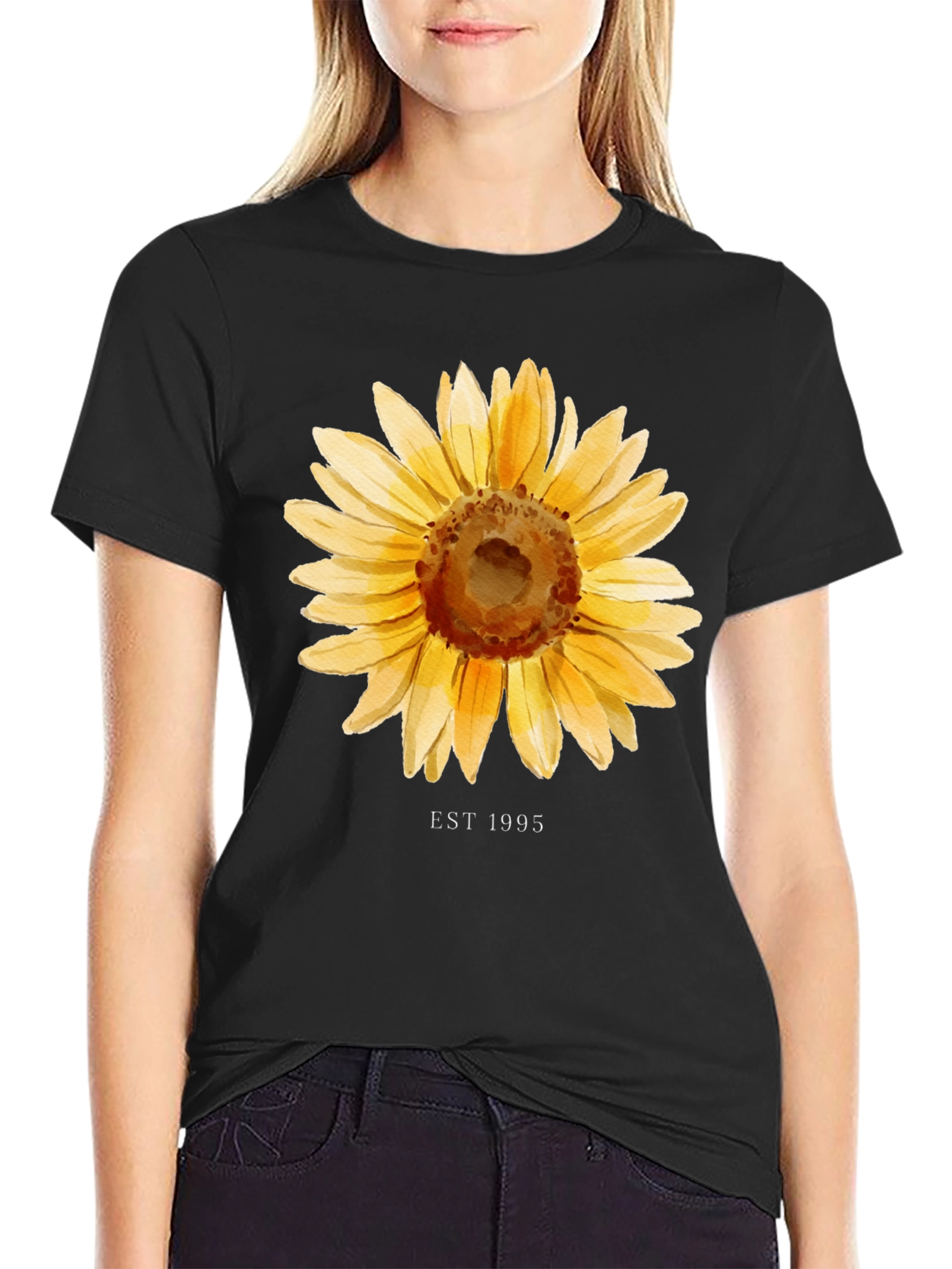 Sunflower EST 1995 Black T-Shirt