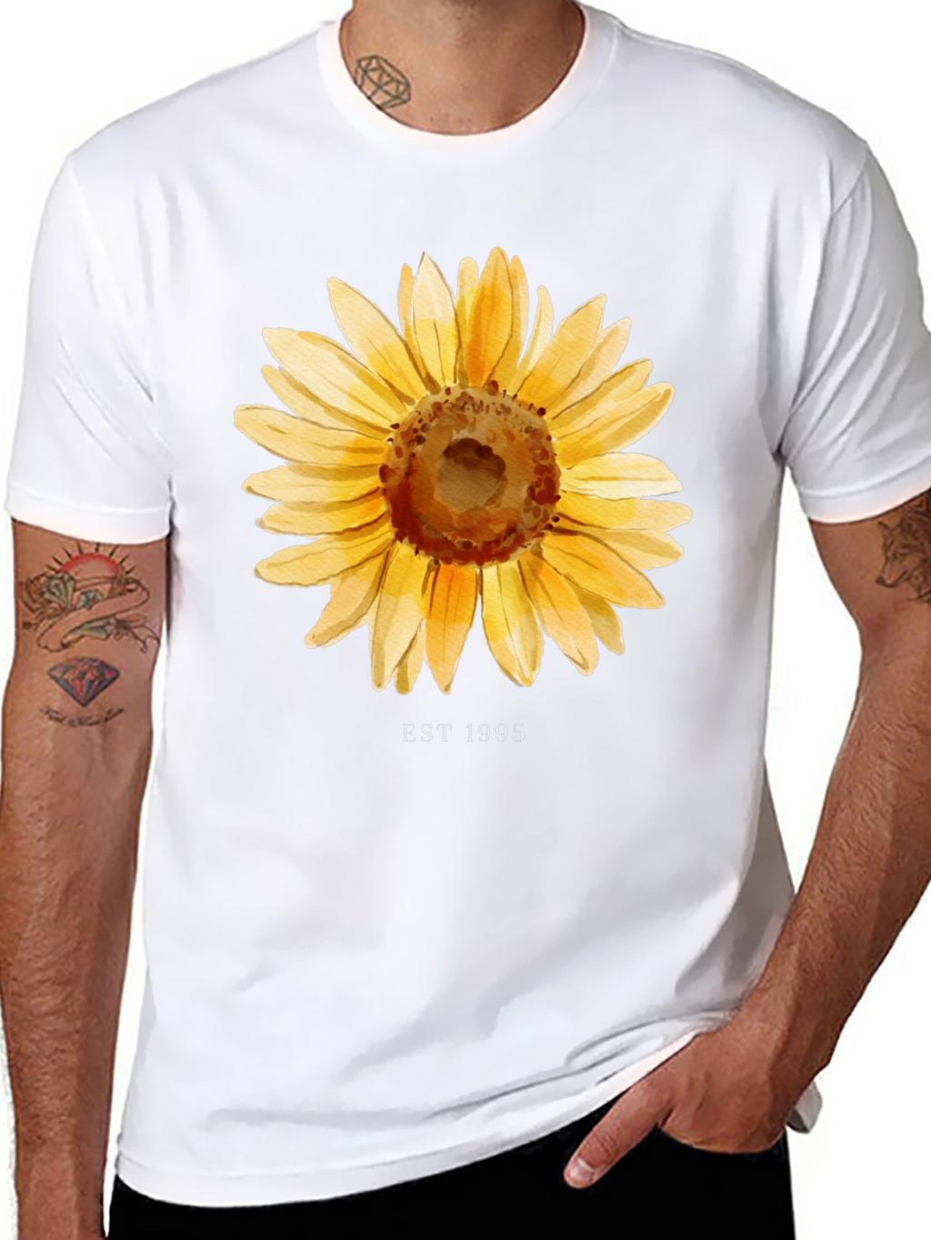Sunflower EST 1995 Black T-Shirt