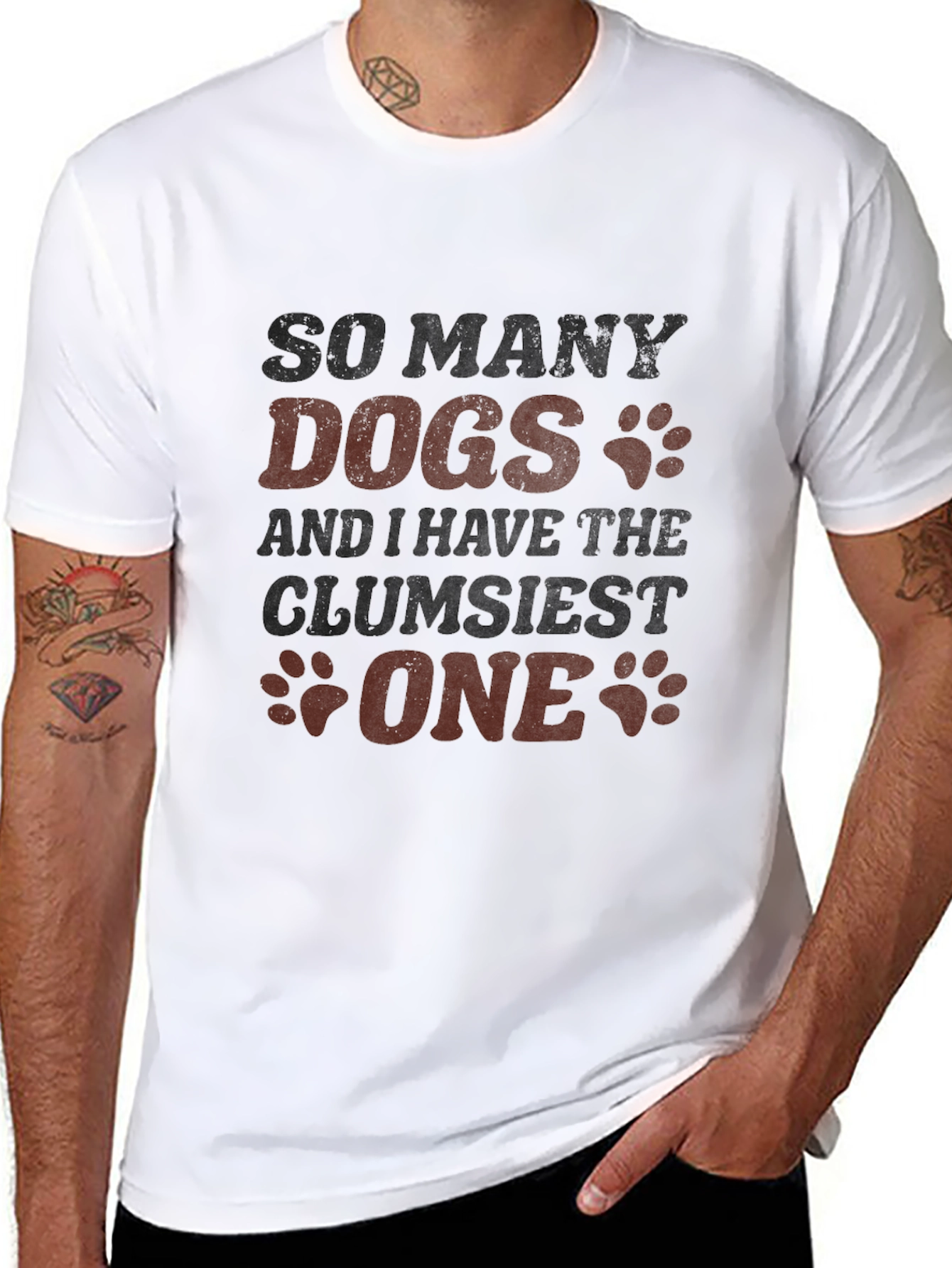 So Many Dogs Clumsy One T-Shirt – Funny Dog Lover Tee