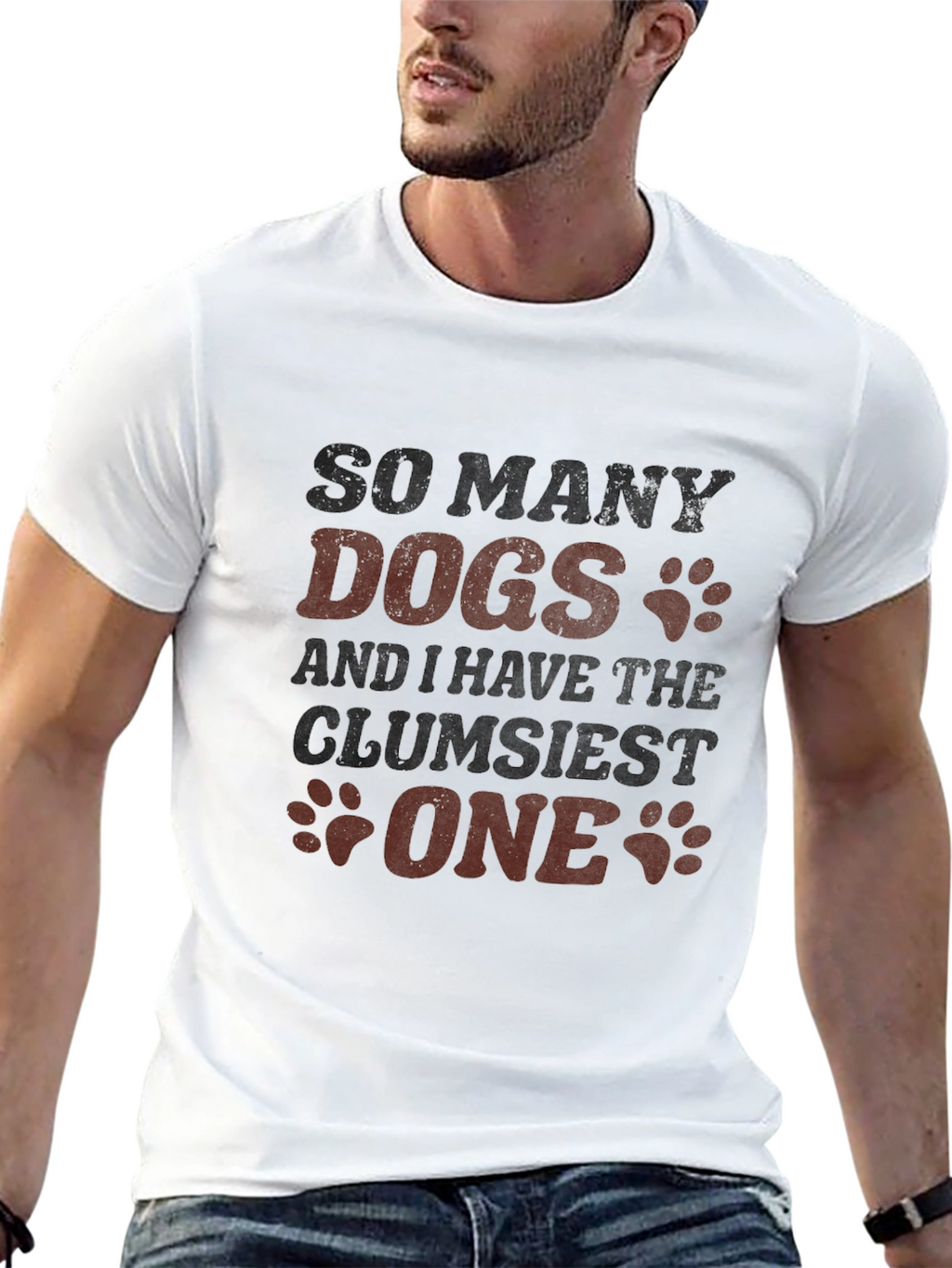 So Many Dogs Clumsy One T-Shirt – Funny Dog Lover Tee