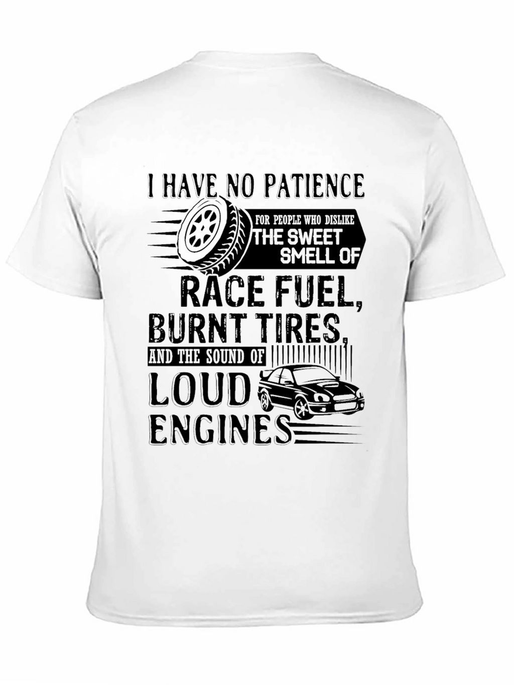 Race Fuel & Burnt Tires Graphic Tee