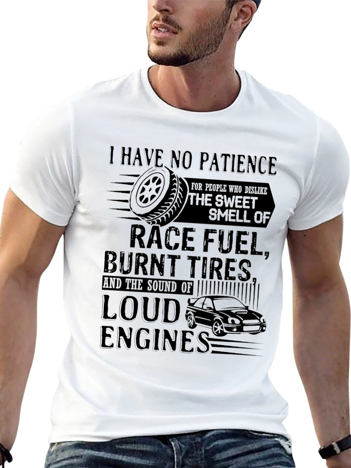 Race Fuel & Burnt Tires Graphic Tee