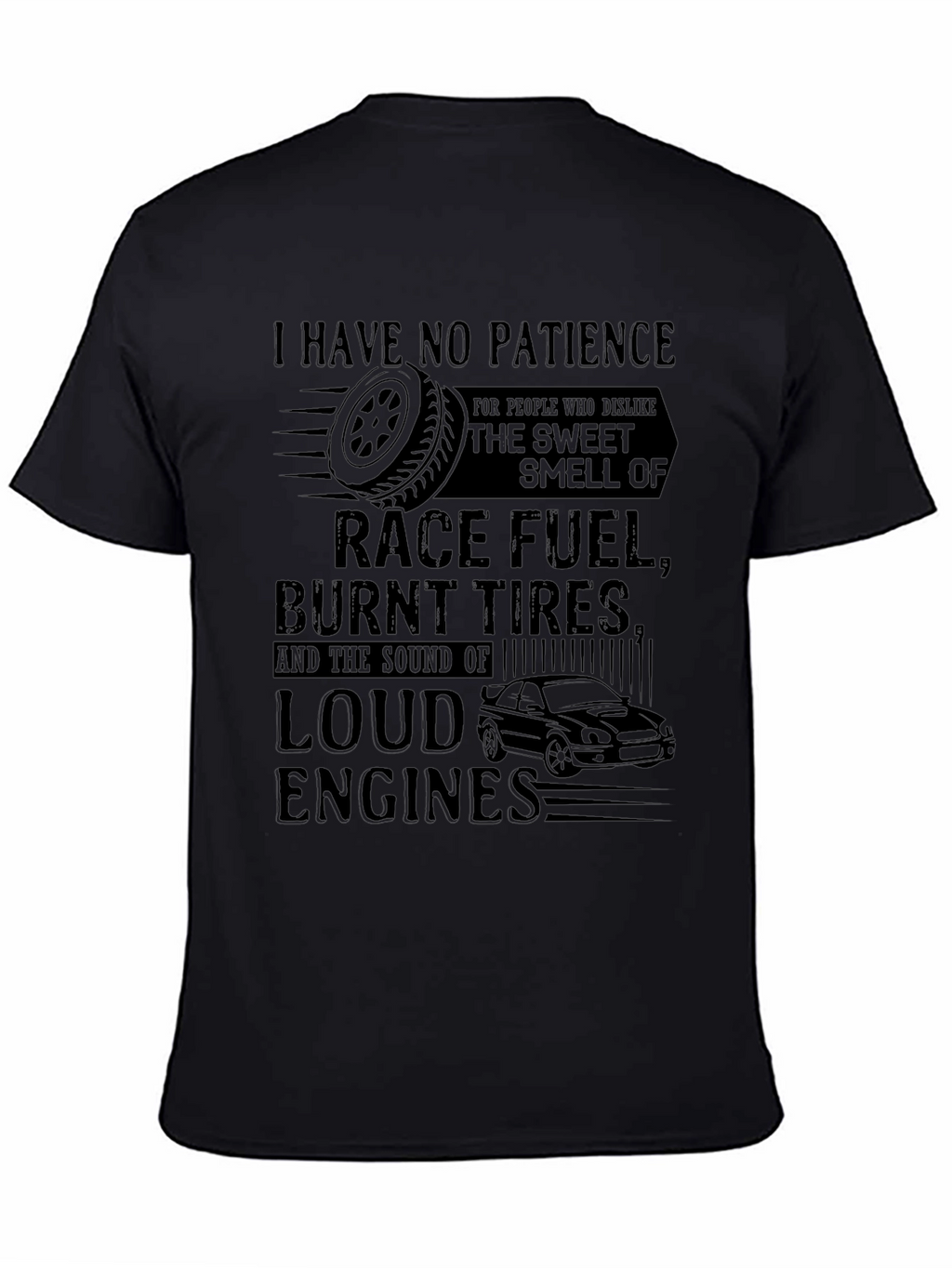 Race Fuel & Burnt Tires Graphic Tee