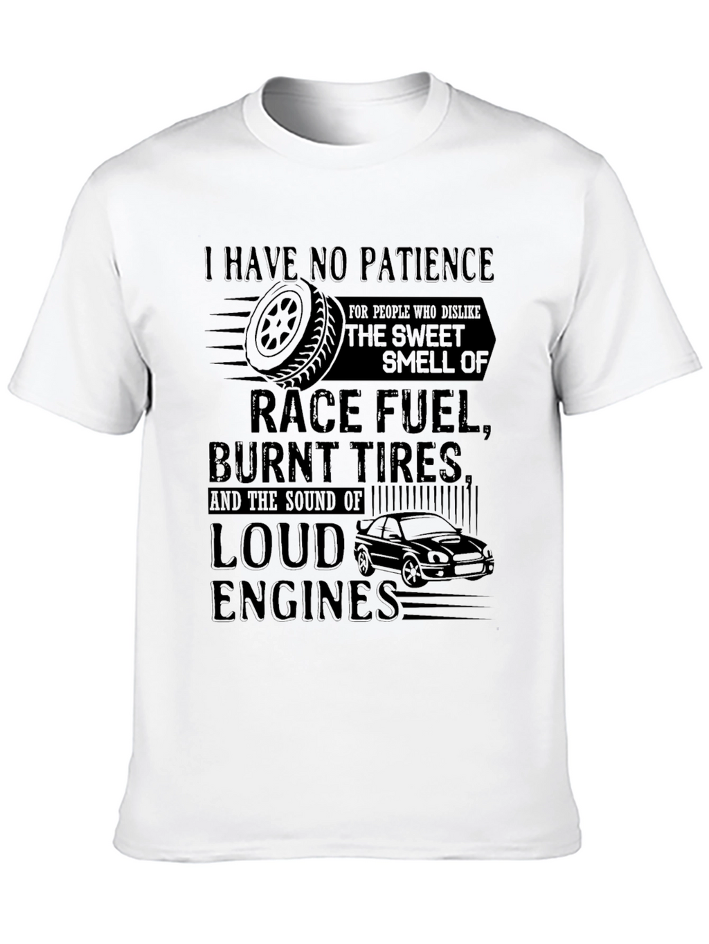 Race Fuel & Burnt Tires Graphic Tee