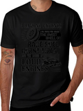 Race Fuel & Burnt Tires Graphic Tee