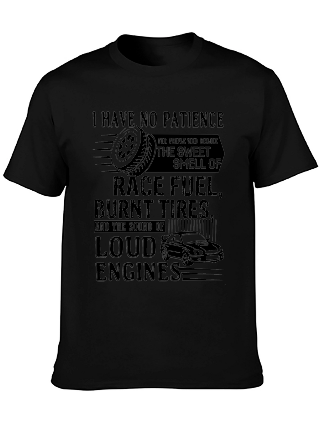 Race Fuel & Burnt Tires Graphic Tee