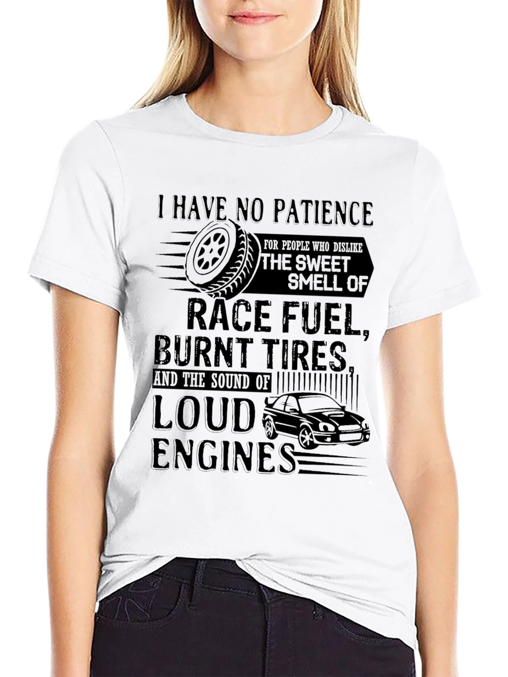 Race Fuel & Burnt Tires Graphic Tee