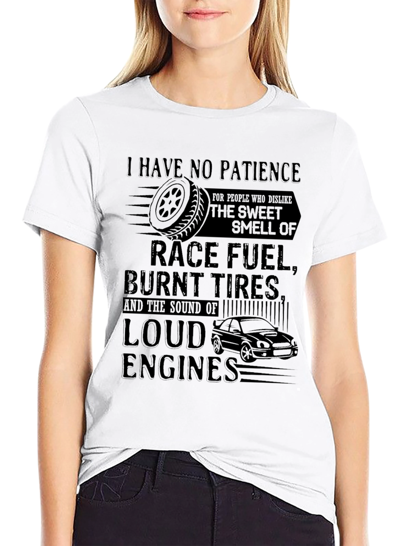 Race Fuel & Burnt Tires Graphic Tee