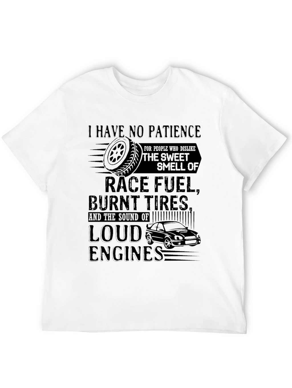 Race Fuel & Burnt Tires Graphic Tee