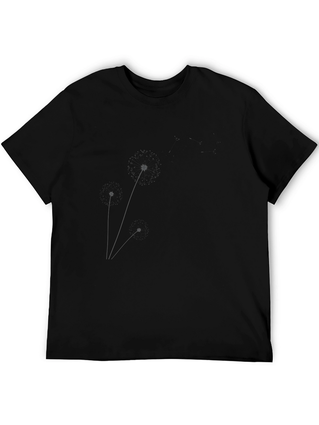 Minimalist Star Constellation Black T-Shirt
